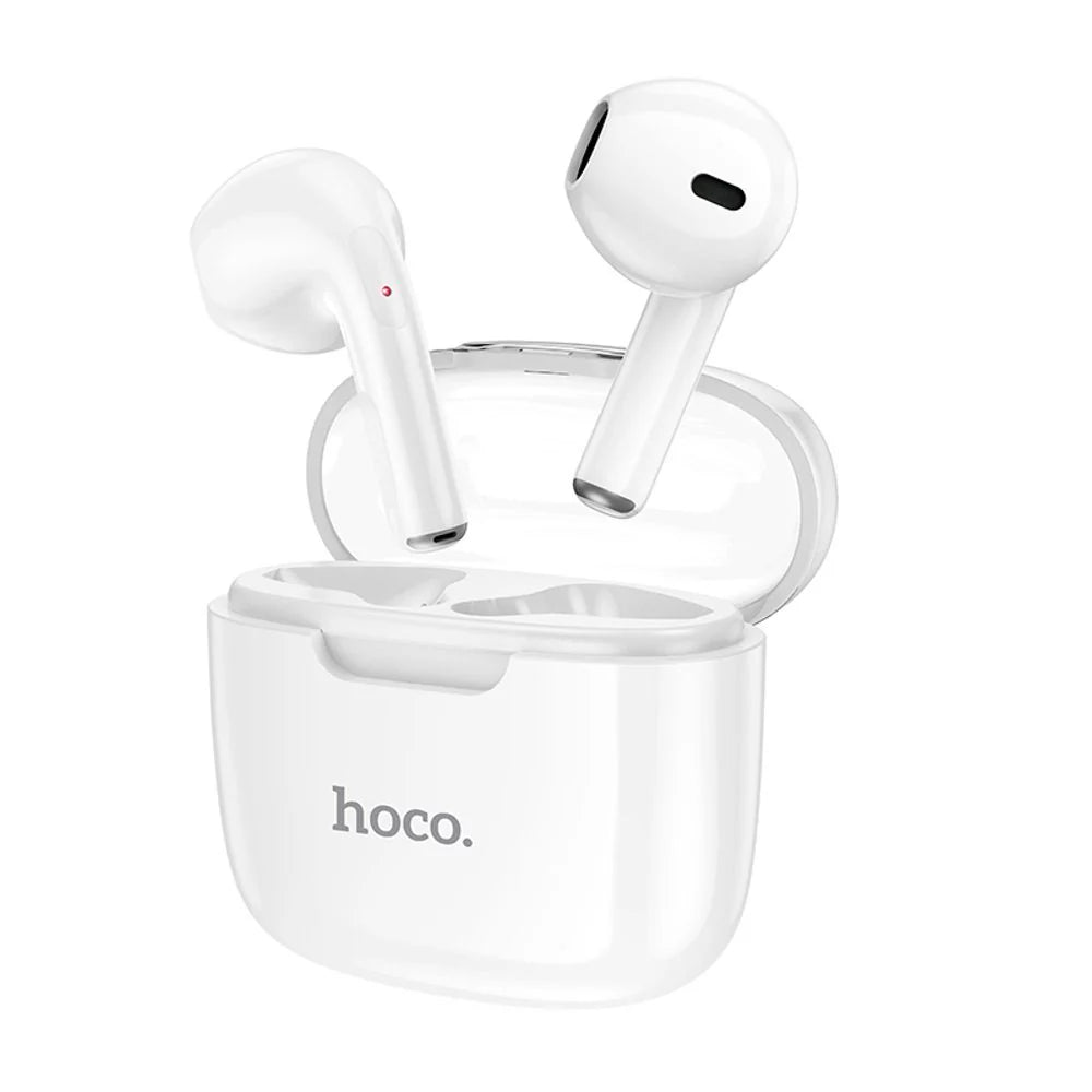 Wireless TWS Earbud With Crystal Case HOCO DES37 - White des37 Wireless Headset (On the Ear)