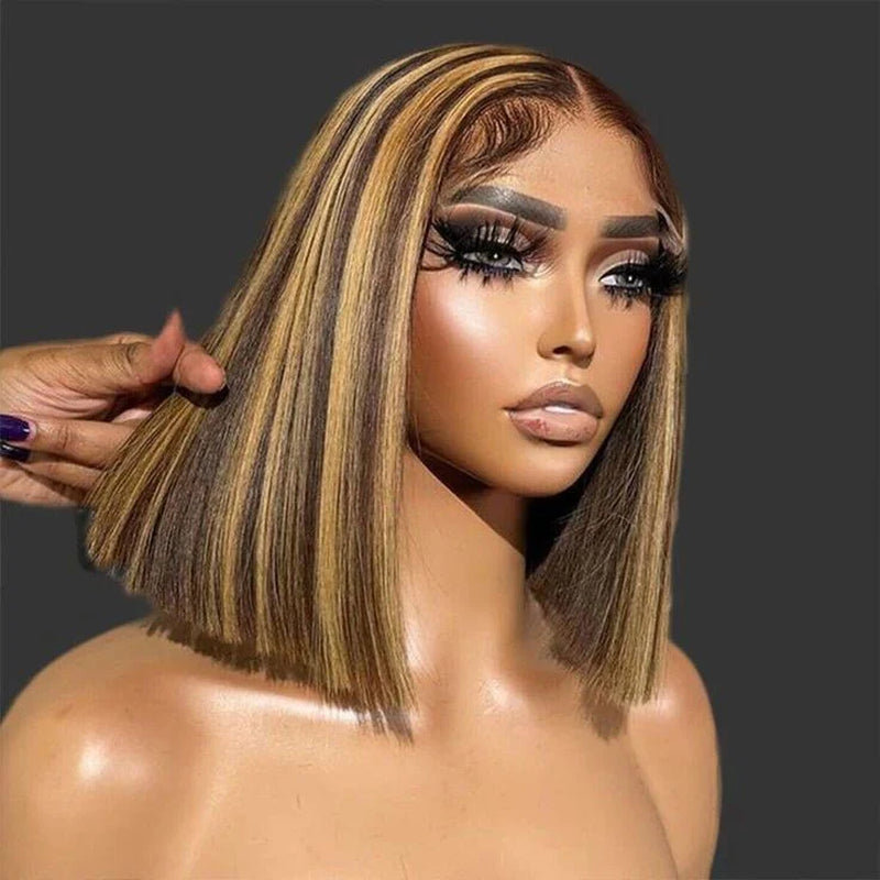 Piano 6X2 Super Double Drawn Kim K Glueless Wig