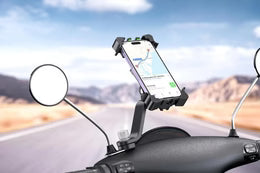 XO C118 Reflector holder type electric or motorized motorcycle 360° rotation mobile phone holder-Free Shipping