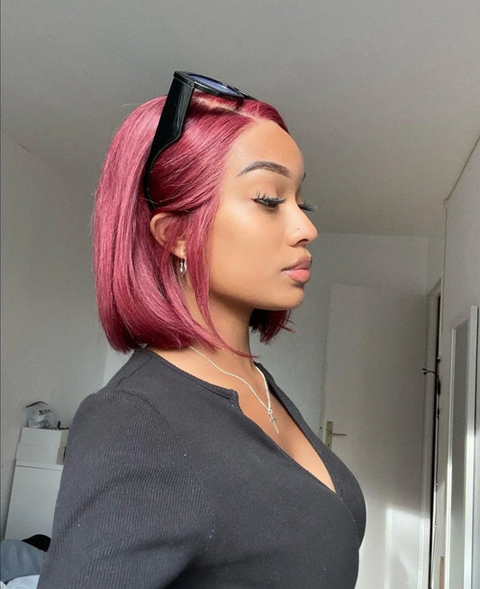 6X2 Double Drawn Kim K Gluegless Wig