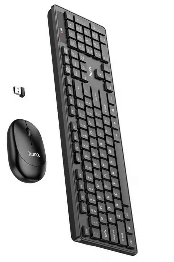 Hoco Wired USB Business Keyboard and Mouse set English Version-(GM16)- Free Shipping